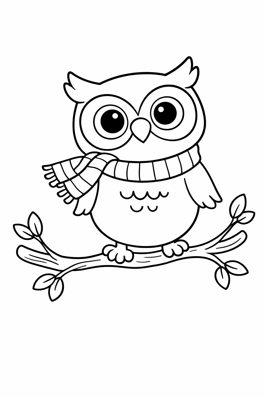 A cute owl balancing on a swaying branch