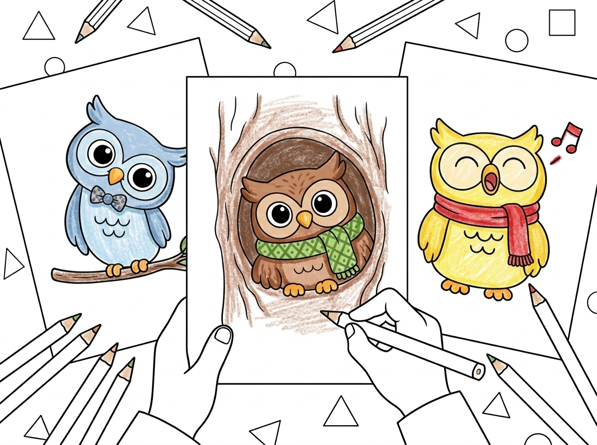 33 Owl Coloring Pages (Free Printable PDFs) preview
