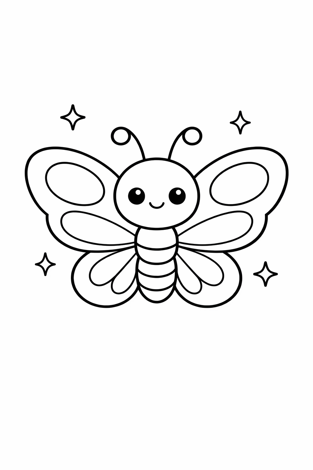 A cute butterfly with tiny sparkles