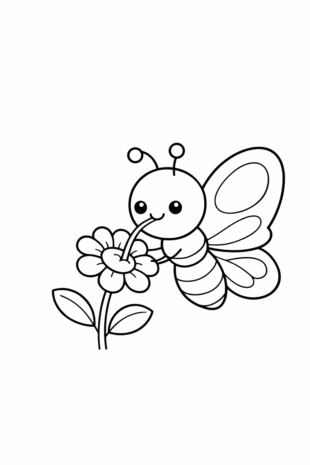 A cute butterfly sipping from a flower