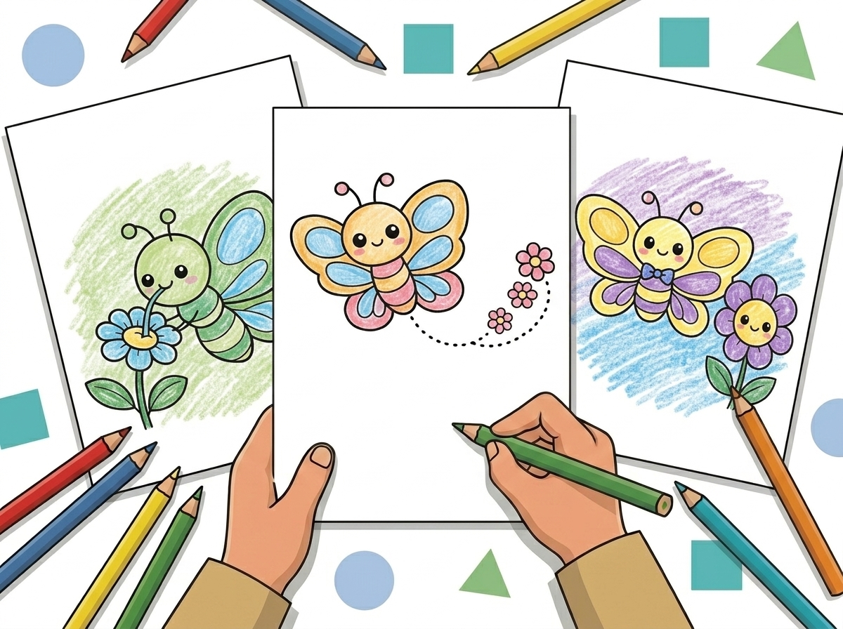 21 Easy Butterfly Coloring Pages for Preschool preview