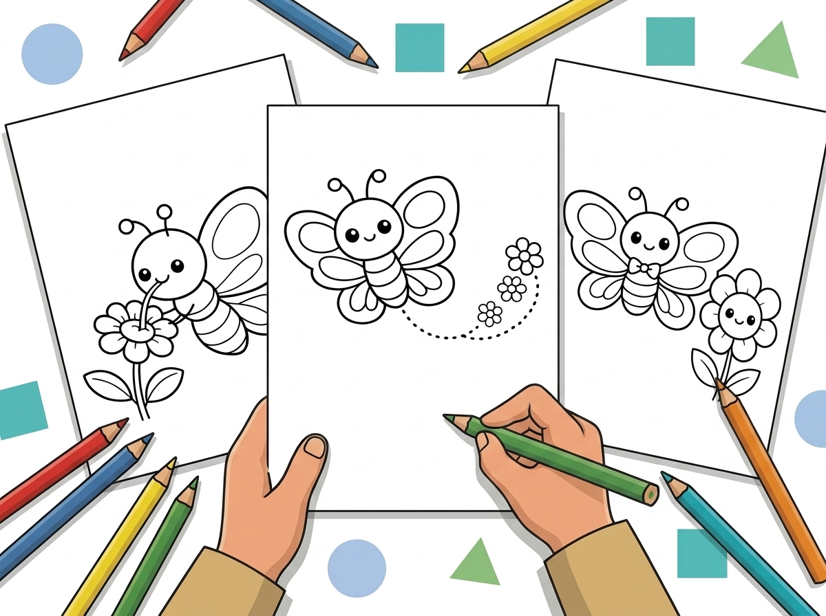 21 Easy Butterfly Coloring Pages for Preschool hero image before