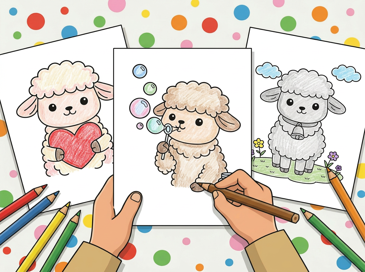 33 Easy Lamb Coloring Pages (Free Printable PDF Downloads)  preview