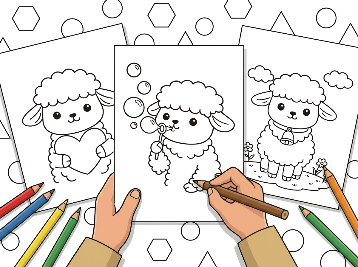 33 Easy Lamb Coloring Pages (Free Printable PDF Downloads) hero image before