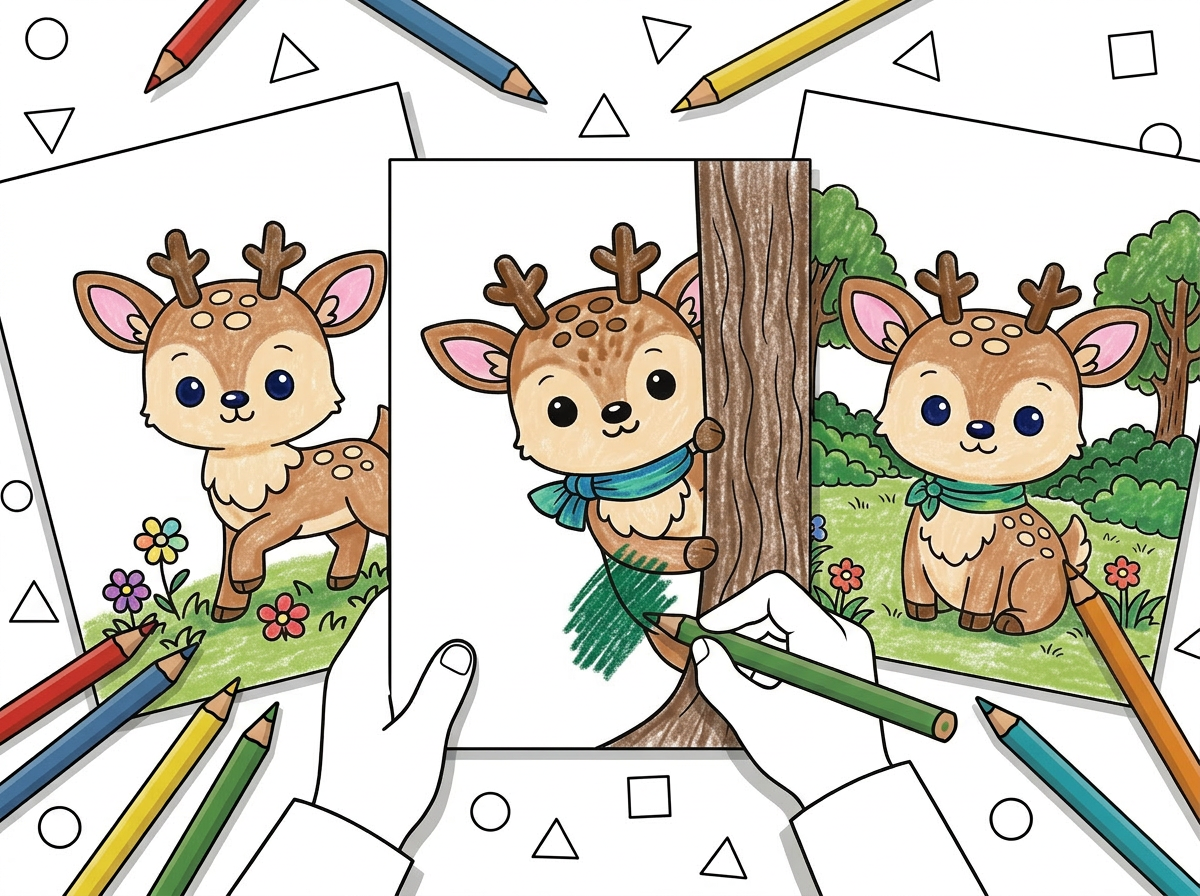 36 Deer Coloring Pages (Free Printable PDFs) preview
