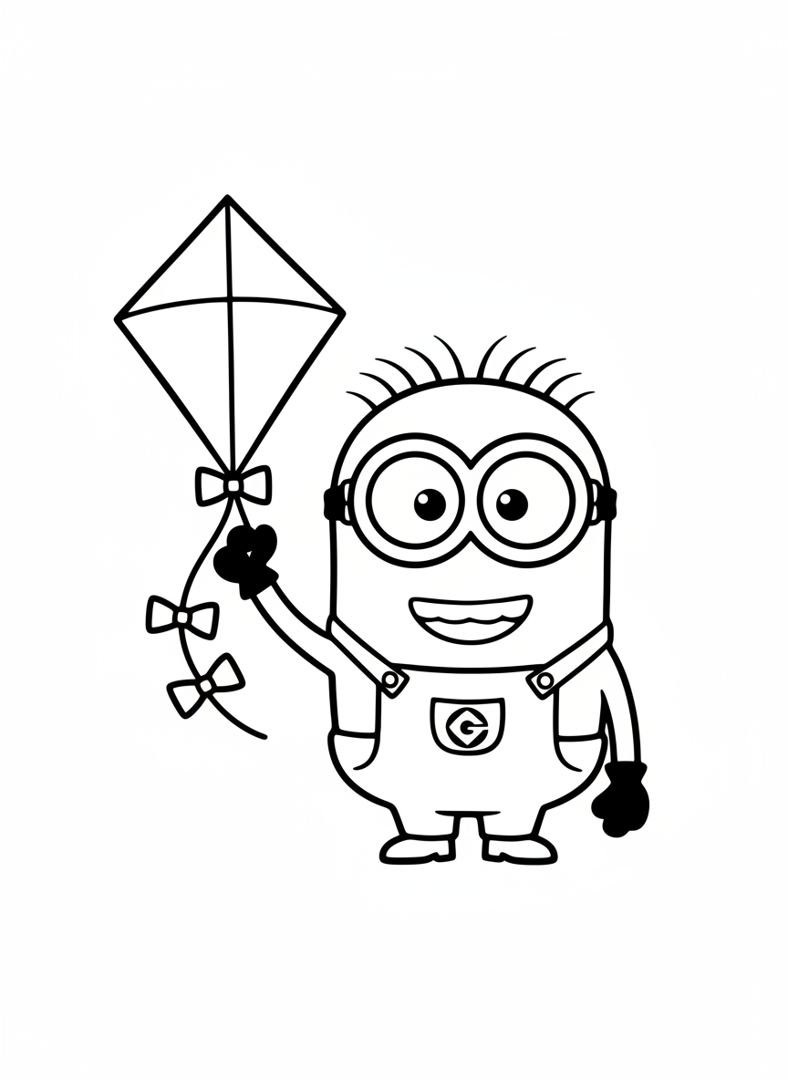 Minion with a kite