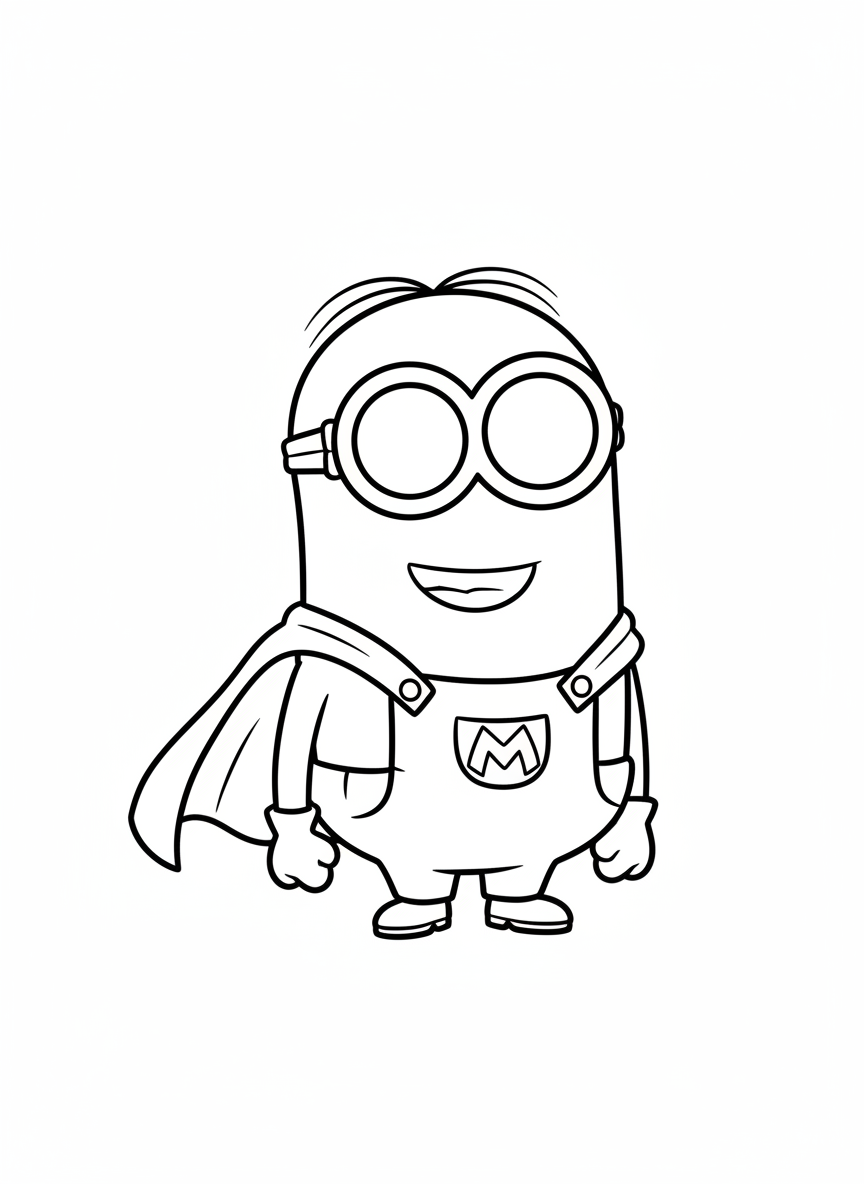 Minion in a superhero cape