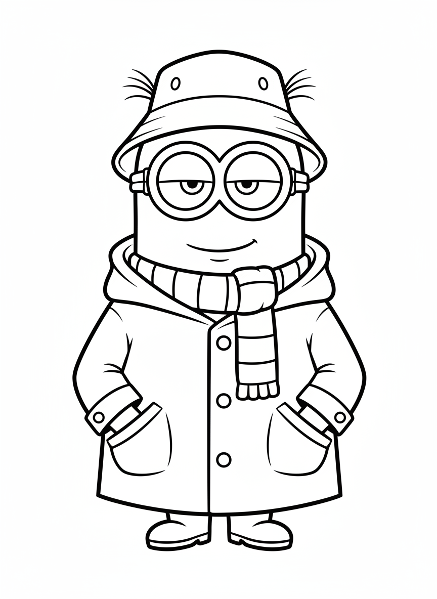Minion in a raincoat