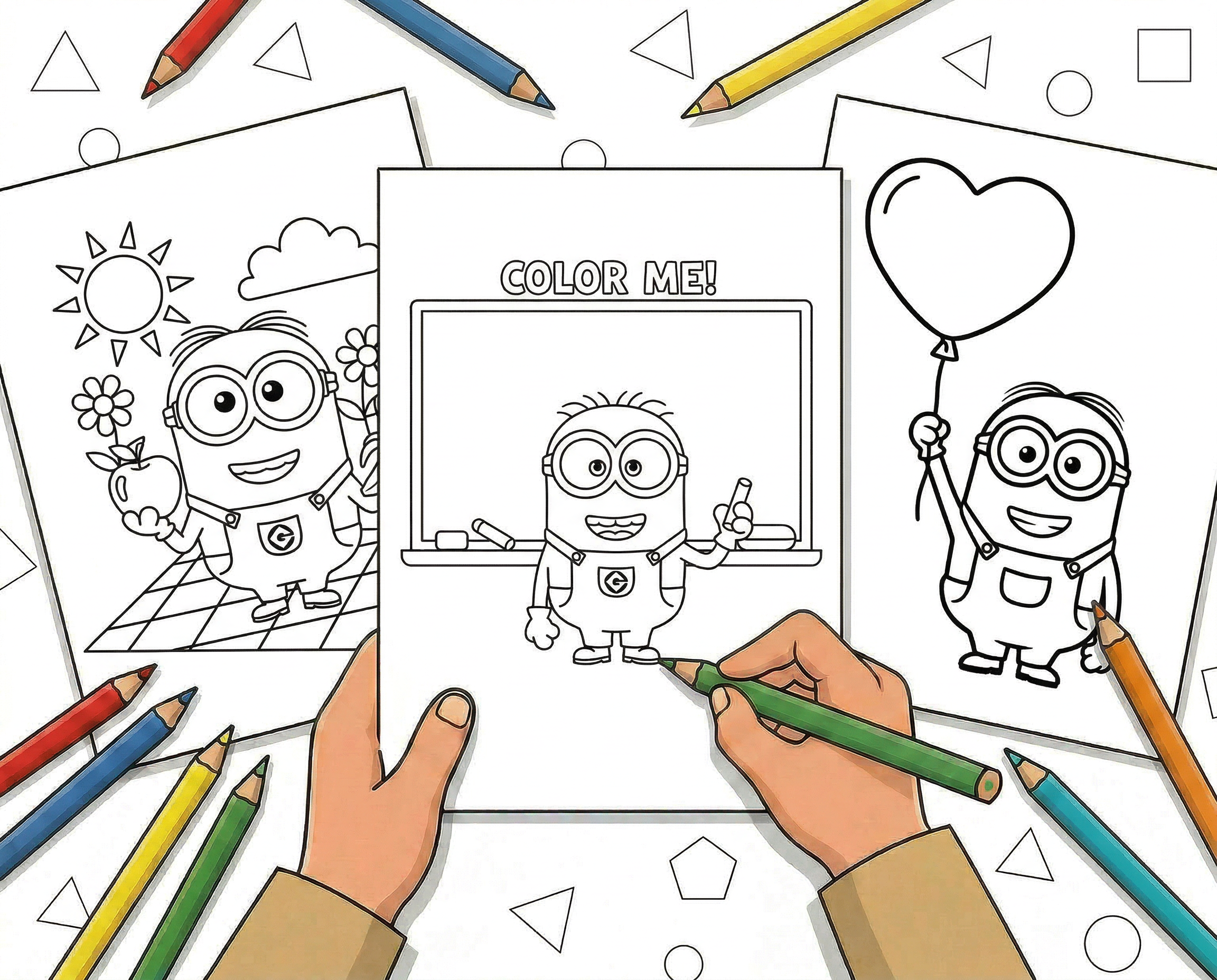 36 Minions Coloring Pages (Free Printable PDFs) hero image before