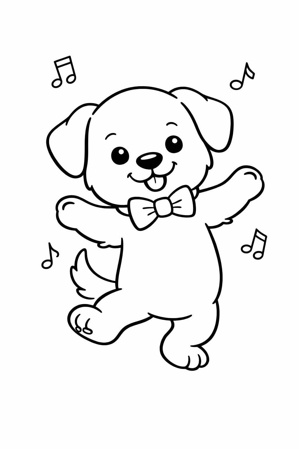 Puppy dancing