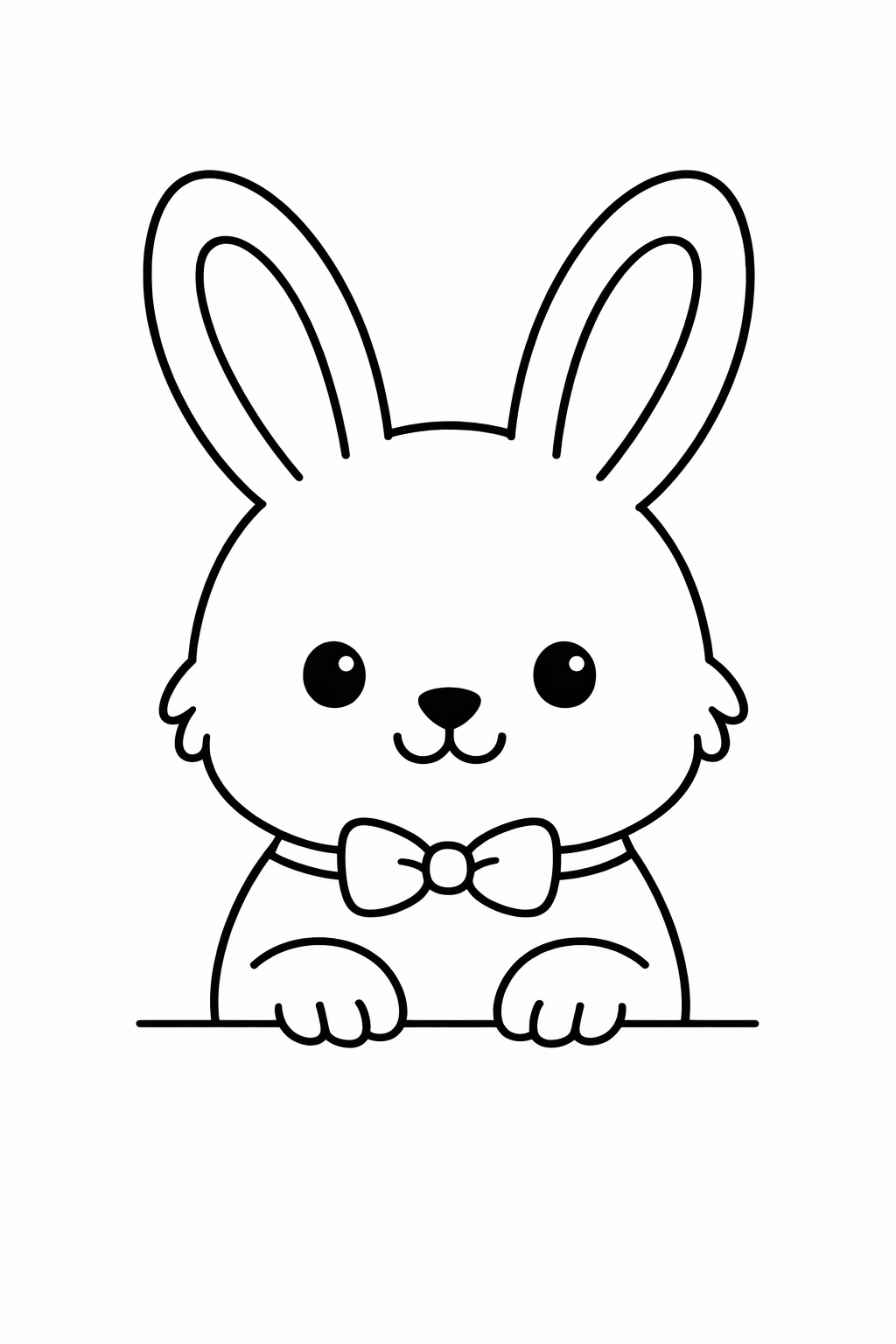 Bunny sitting quietly