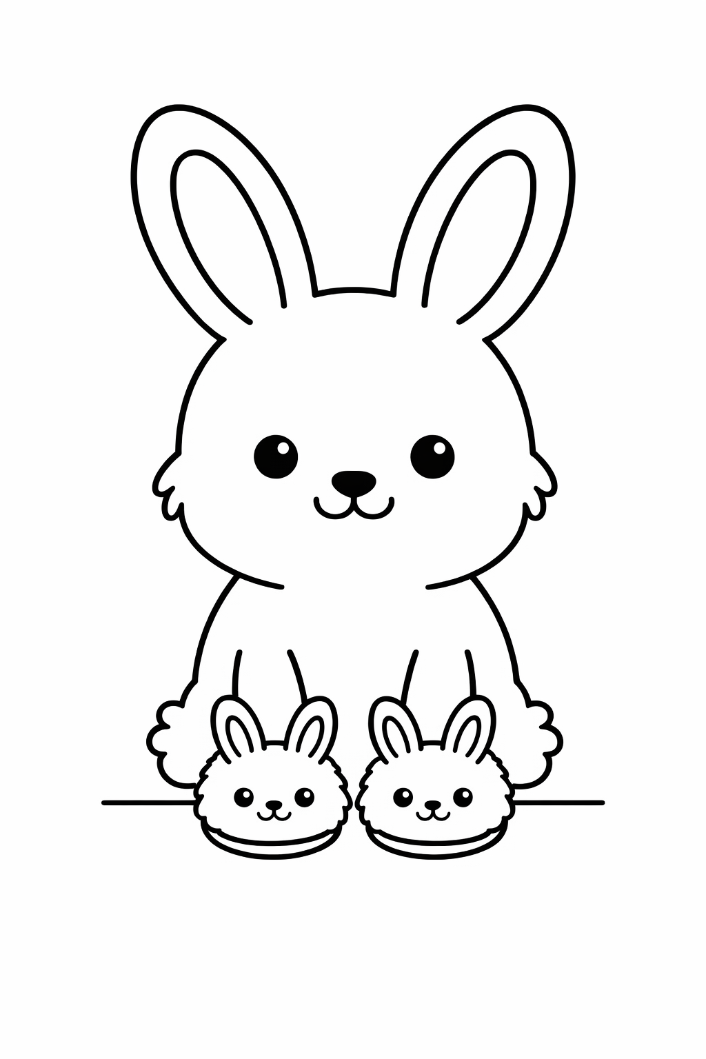 Bunny wearing bunny slippers