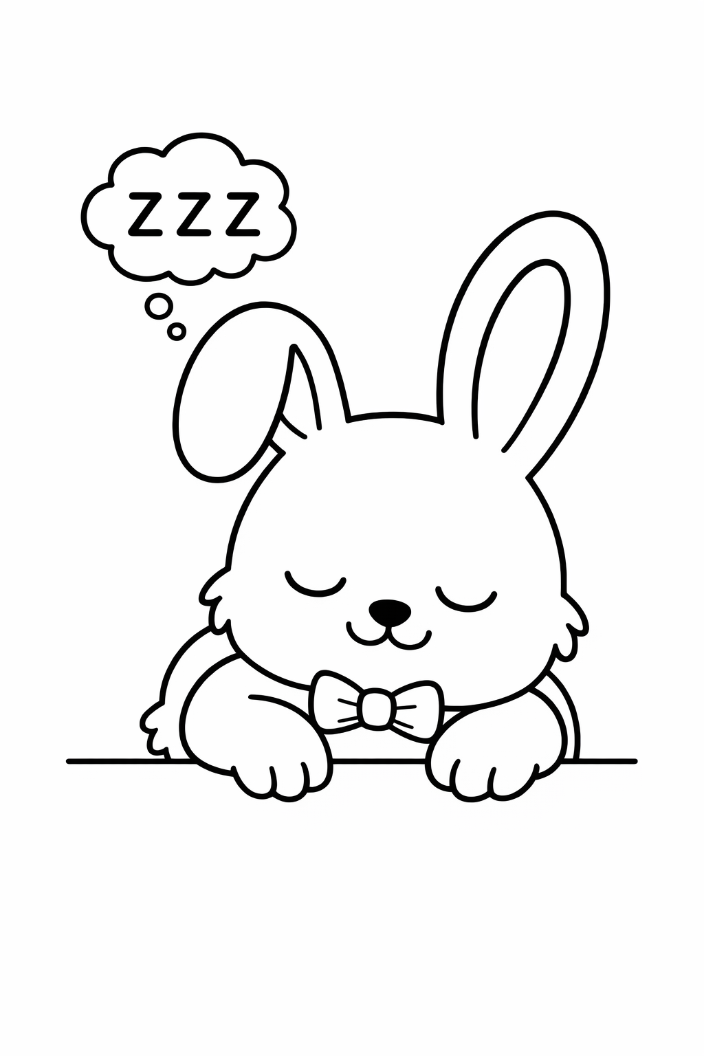 Bunny sleeping