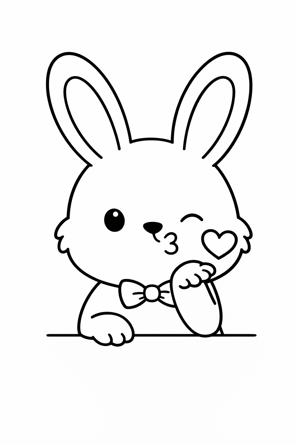 Bunny blowing a kiss