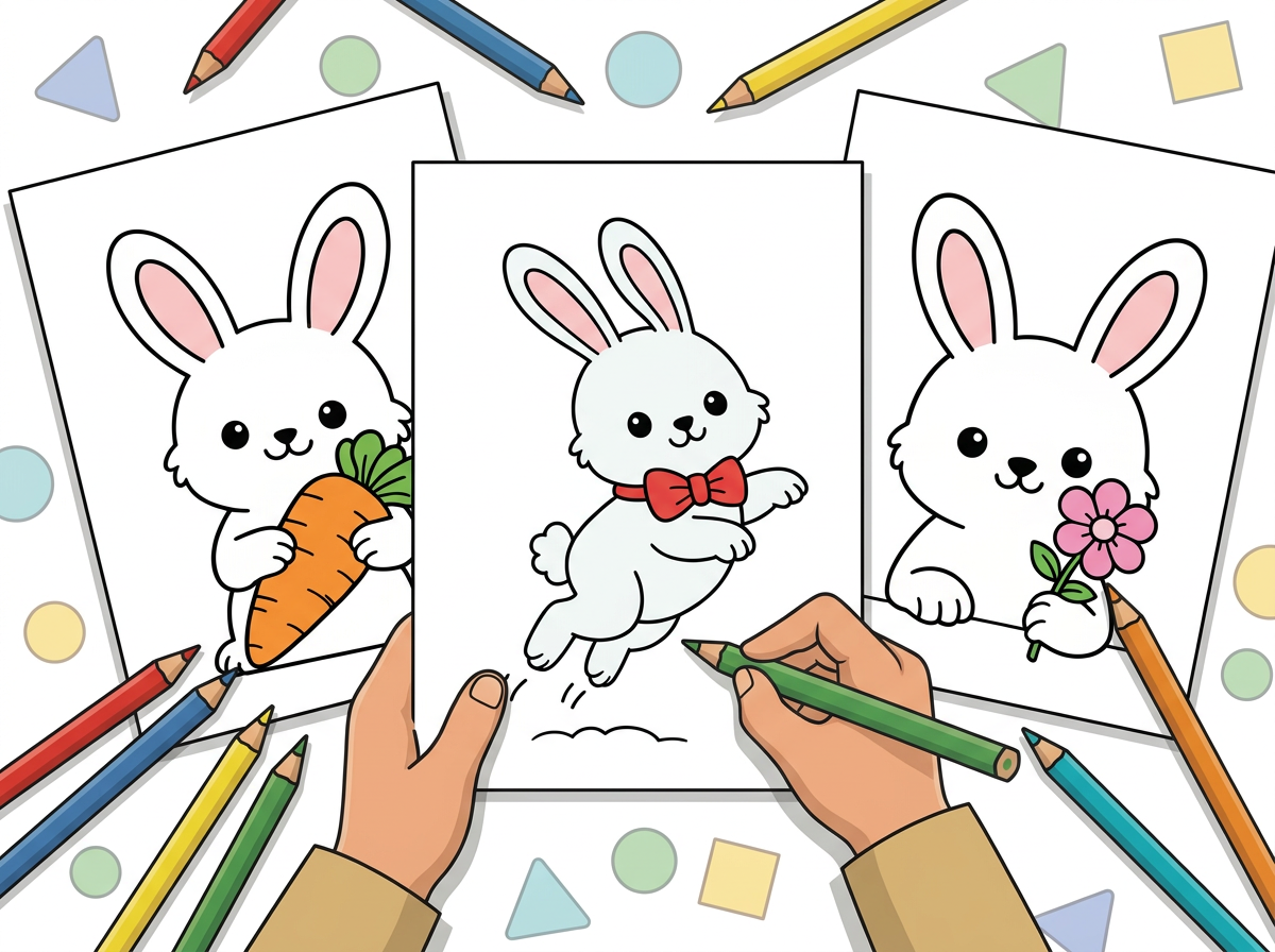 48 Easy Bunny Coloring Pages (Free Printable PDF Downloads) preview
