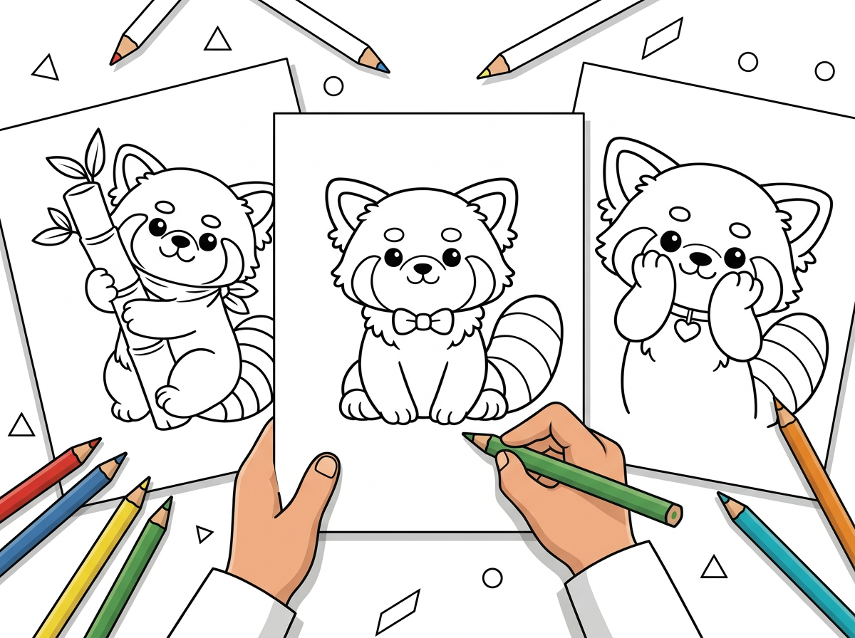 30 Red Panda Coloring Pages (Free Printable PDFs) hero image before