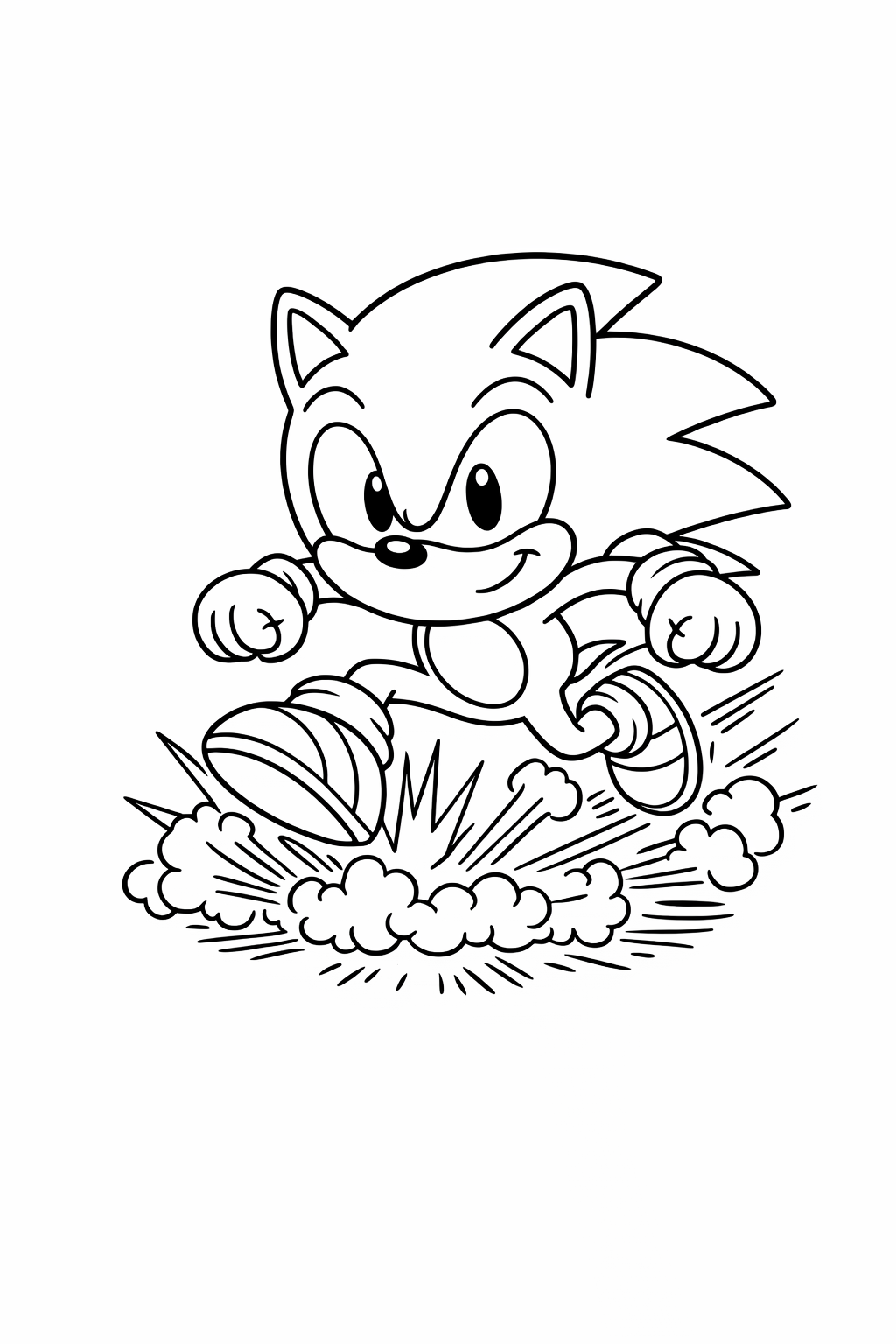 Sonic starting a super peel out