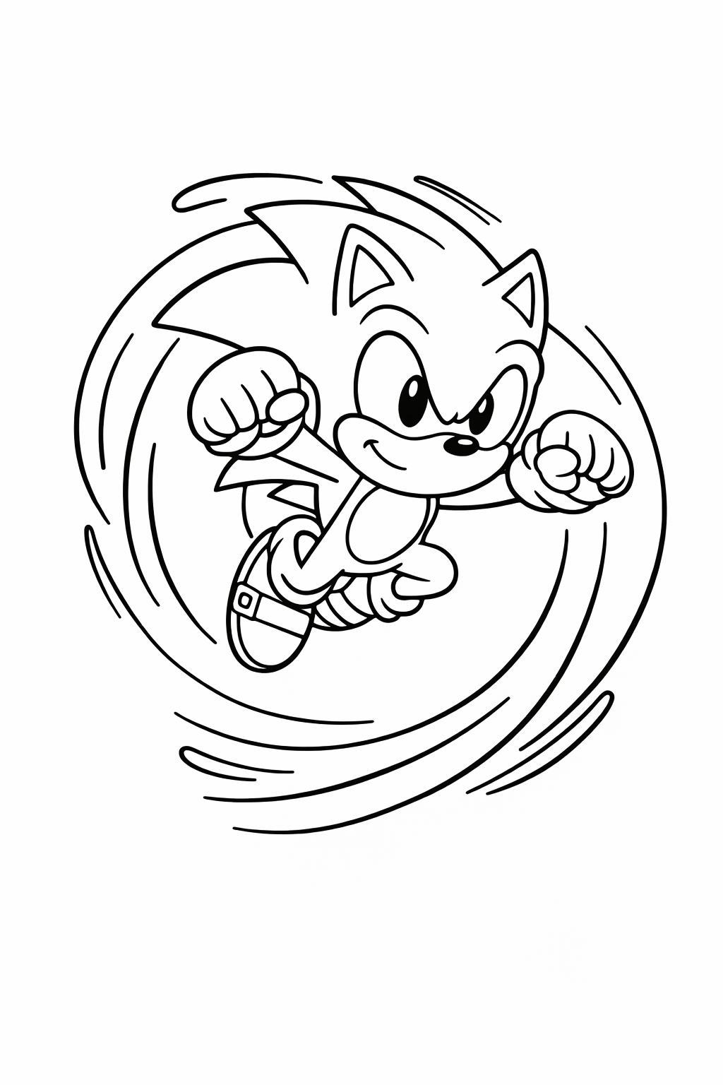 Sonic using a homing attack
