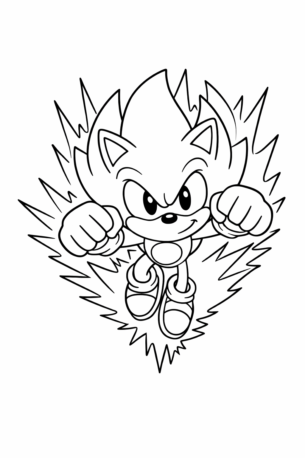 Super Sonic boosting forward