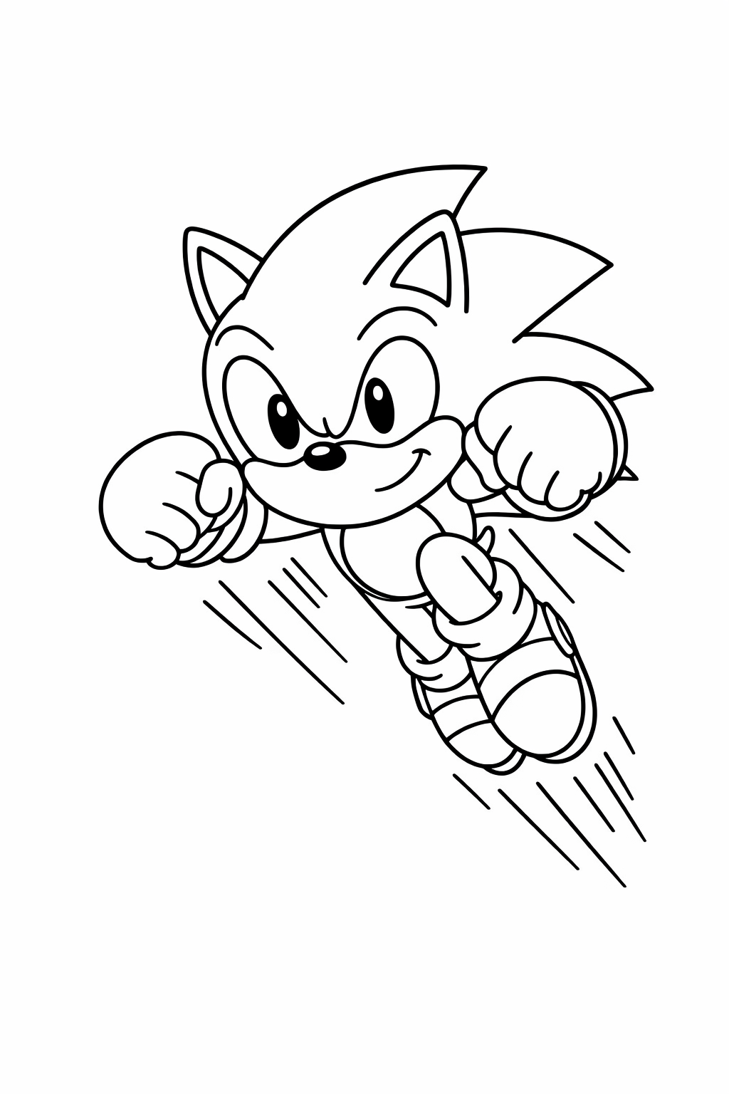 Sonic doing a homing dash