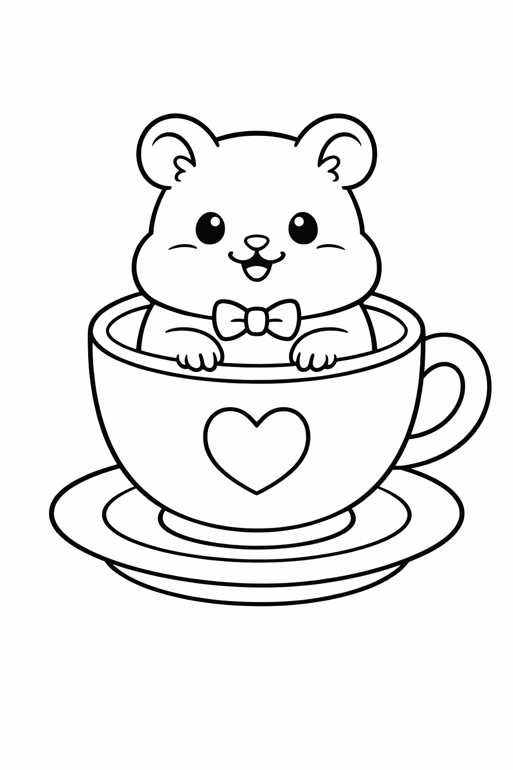 Hamster inside a teacup