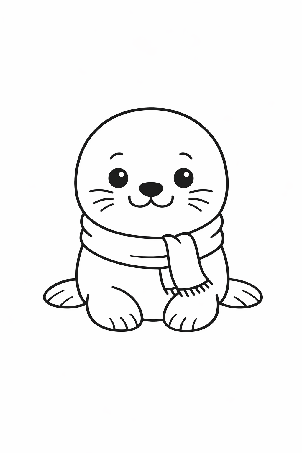 A cute seal smiling with whiskers