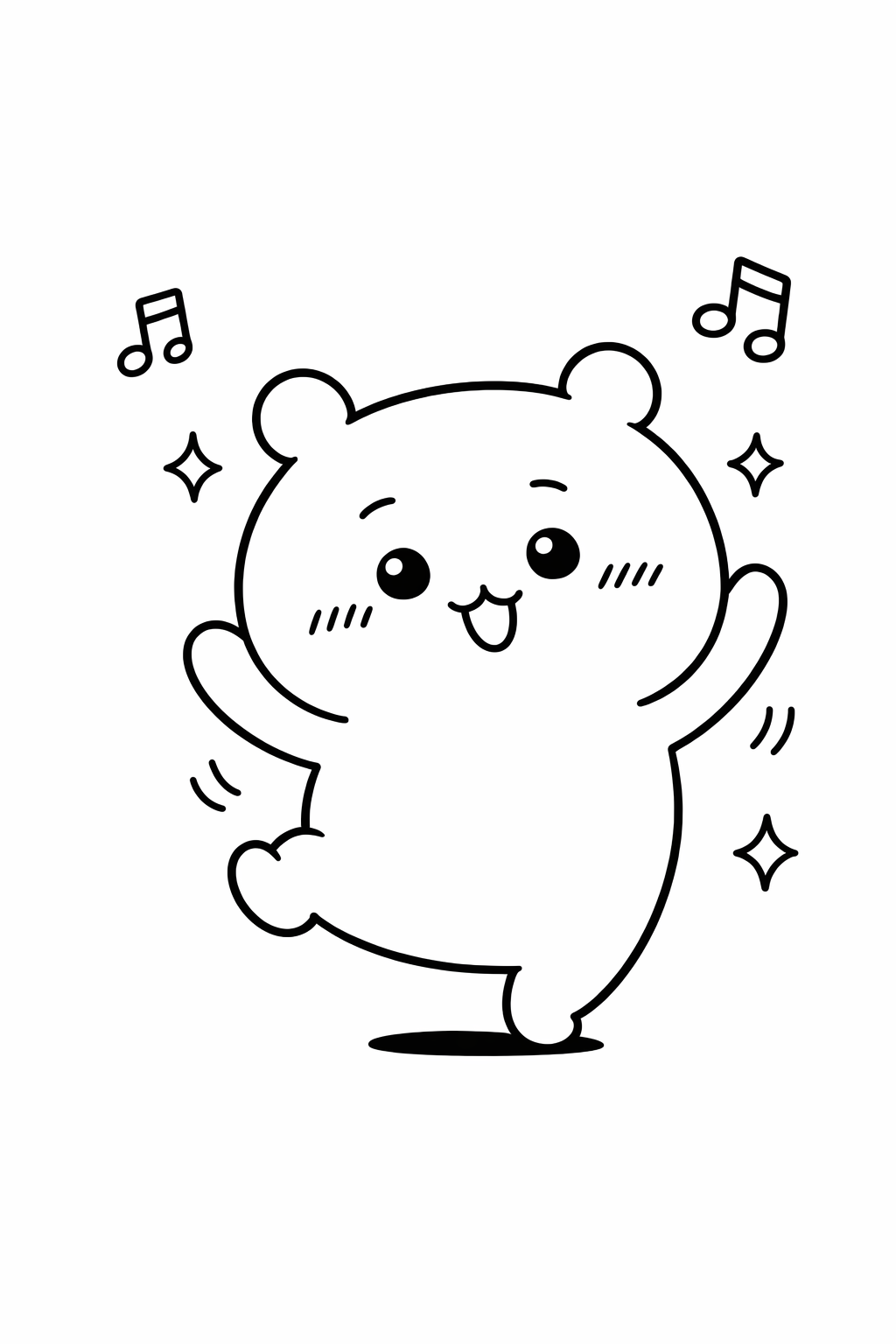 Chiikawa dancing with joy