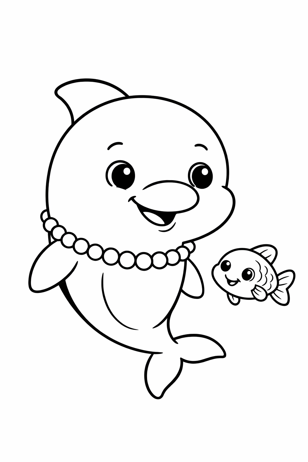 Dolphin with Small Fish