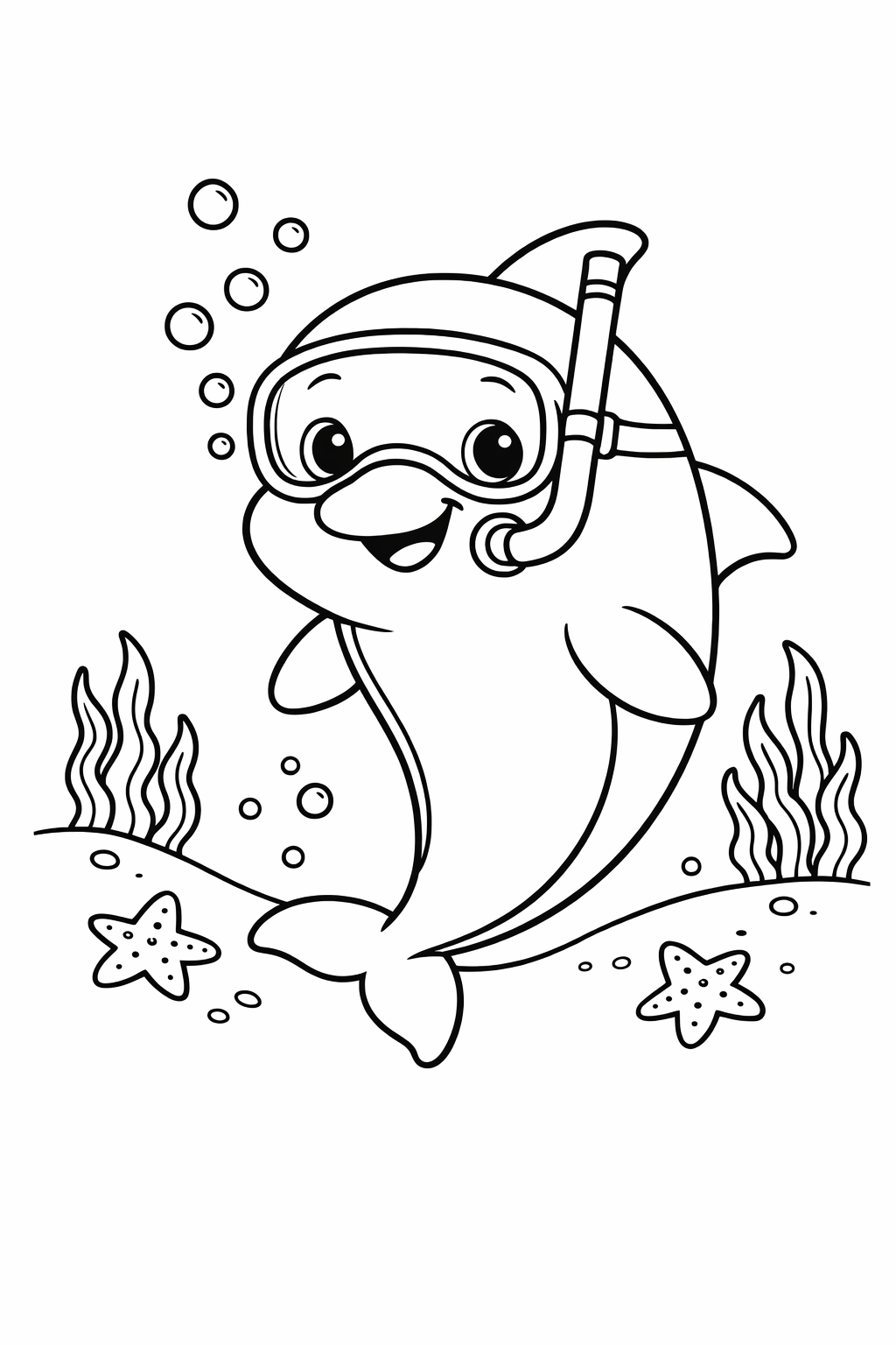 Dolphin Underwater Scene