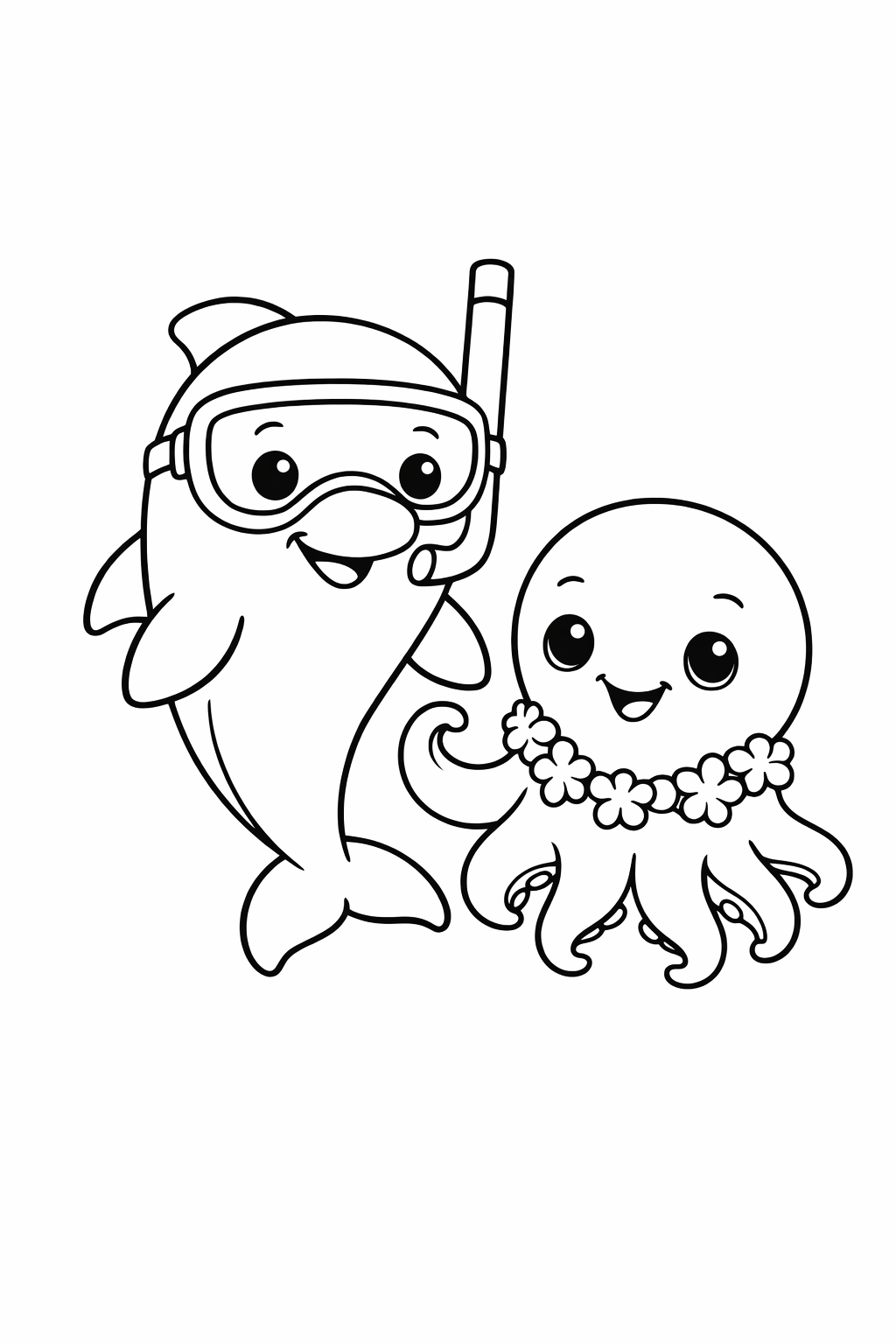 Dolphin and Octopus
