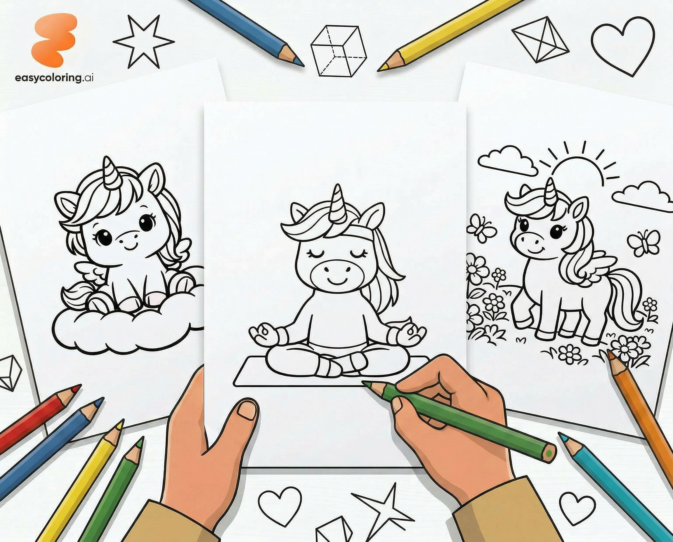 36 Unicorn Coloring Pages (Free Printable PDFs) hero image before