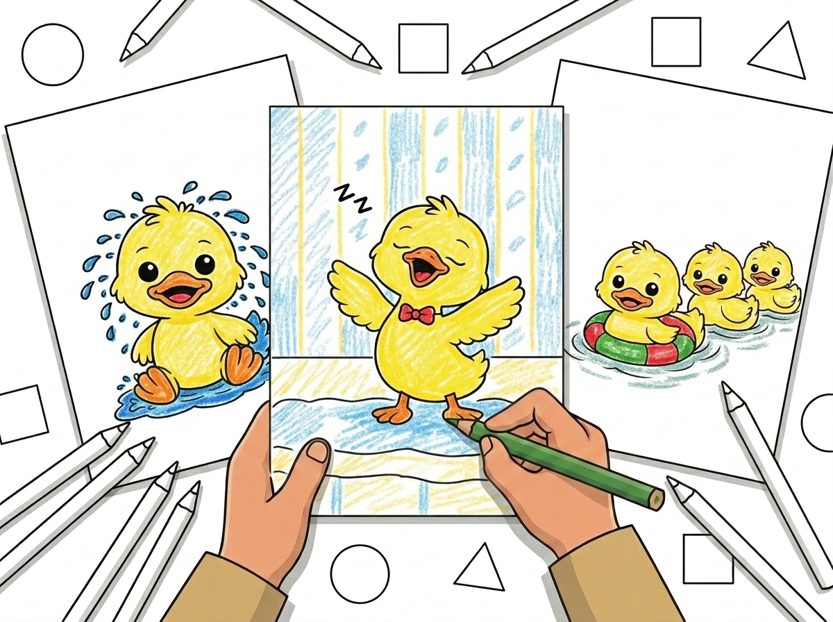 30 Duckling Coloring Pages (Free Printable PDFs) preview