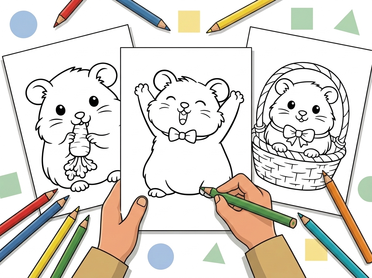 27 Easy Guinea Pig Coloring Pages for Preschool hero image before
