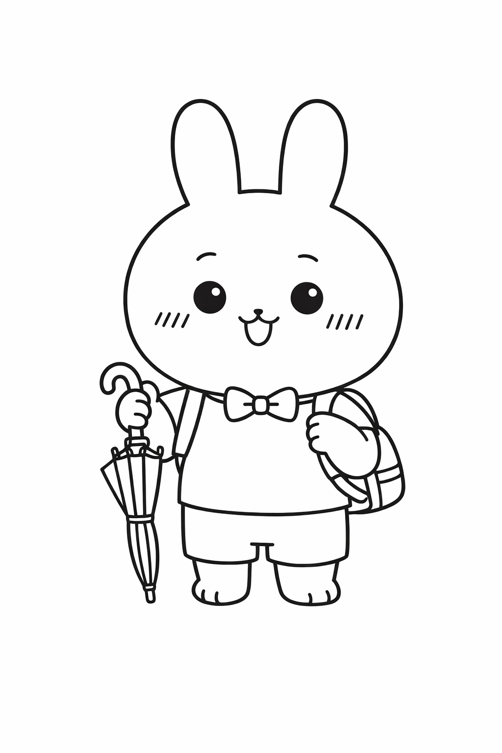 Usagi getting dressed