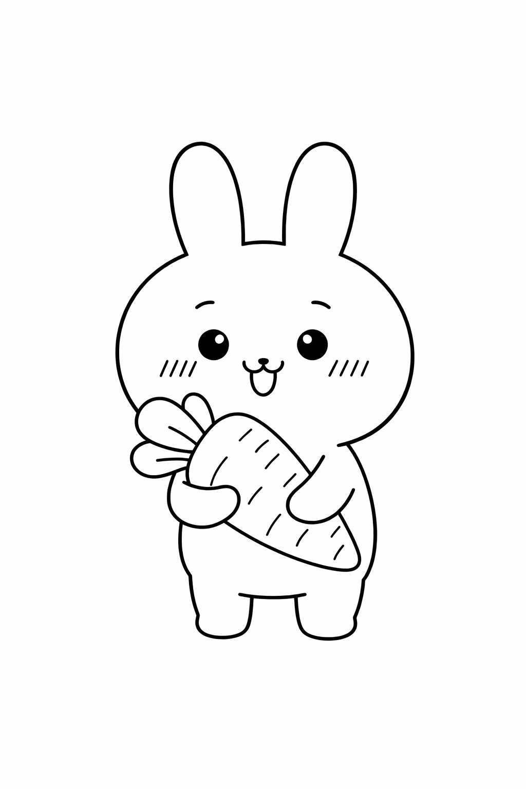 Usagi holding a carrot