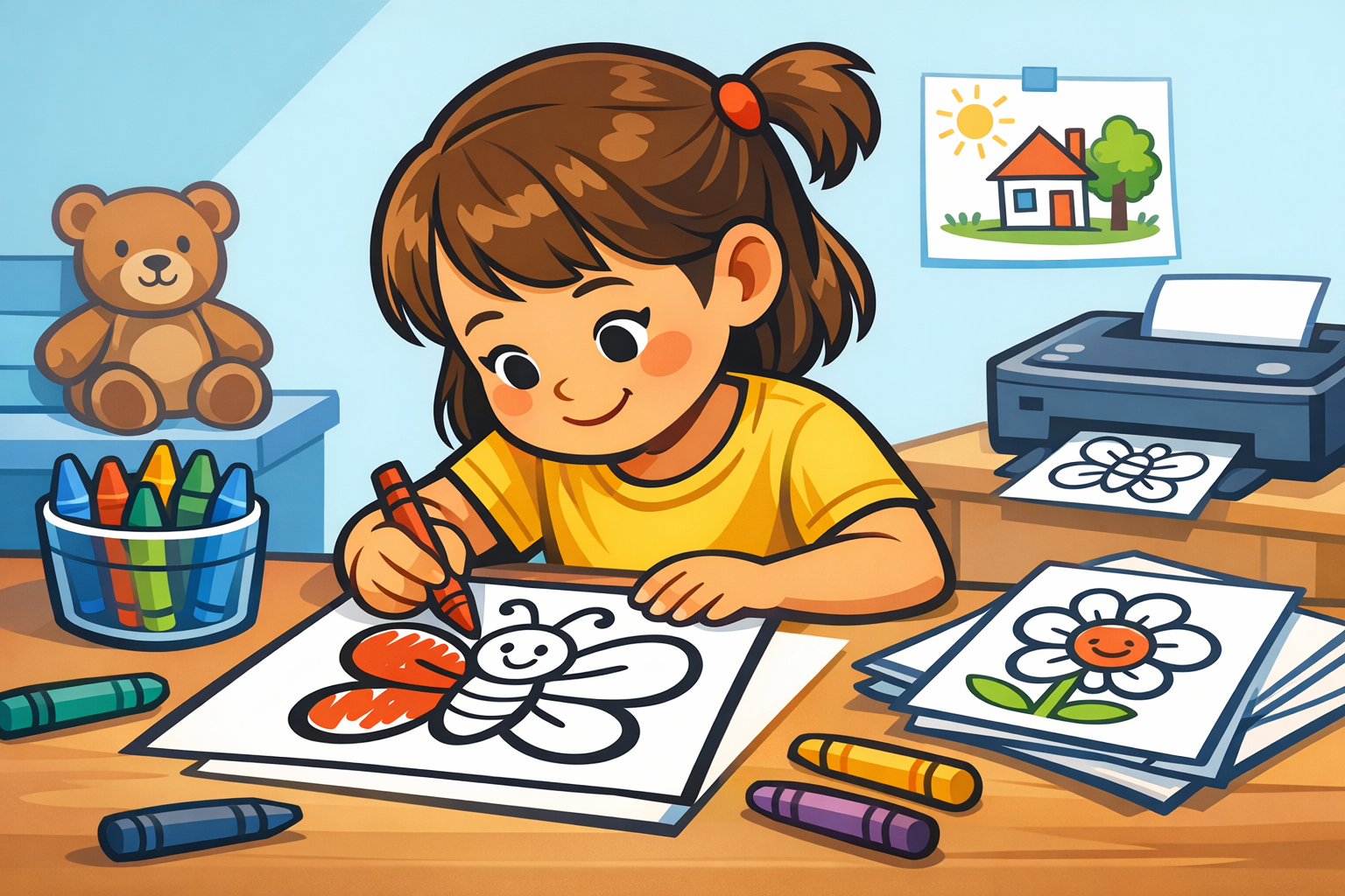 Bold and Easy Coloring Pages: Perfect for Toddlers and Preschoolers